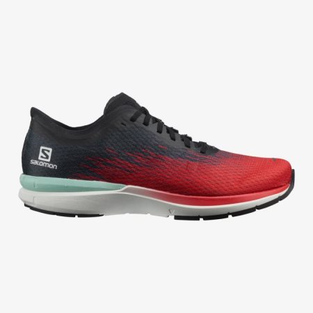 Salomon SONIC 4 Accelerate Mens Running Shoes Red/Black UK PLUY